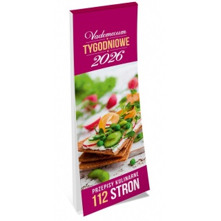 KALENDARZ VADEMECUM TYGODNIOWE PRZEPISY 2026, Ścienne, Kalendarze