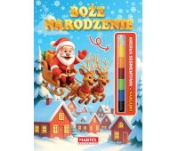 MODUŁOWA KREDKA. BOŻE NARODZENIE Z NAKLEJKAMI MODUŁOWA KREDKA. BOŻE NARODZENIE Z NAKLEJKAMI, Kolorowanki, Książeczki
