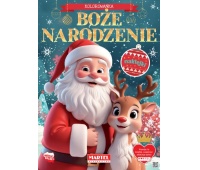 KOLOROWANKA BOŻE NARODZENIE Z NAKLEJKAMI