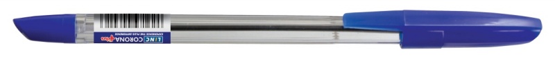 Długopis LINC Corona Plus, śr. kulki 0,7mm, gr. linii 0,3mm, niebieski, Długopisy, Artykuły do pisania i korygowania