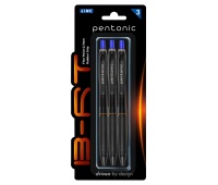 Ball pen LINC Pentonic B-RT, ball size 0.7mm, writing line width 0.3mm, 3 pcs, blister, blue