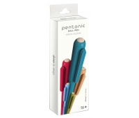 Ball pen LINC Pentonic Colors, ball size 0.7mm, writing line width 0.3mm, 5 pcs, hanging box, blue