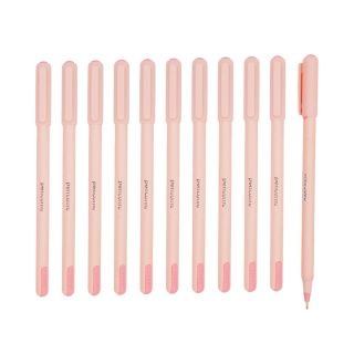 Długopis LINC Pentonic Frost, śr. kulki 0,7mm, gr. linii 0,3mm, czerwony, Długopisy, Artykuły do pisania i korygowania