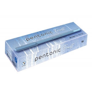 Długopis LINC Pentonic Frost, śr. kulki 0,7mm, gr. linii 0,3mm, niebieski, Długopisy, Artykuły do pisania i korygowania