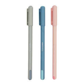 Długopis LINC Pentonic Frost, śr. kulki 0,7mm, gr. linii 0,3mm, niebieski, Długopisy, Artykuły do pisania i korygowania