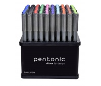 Display of ball pens LINC Pentonic, ball size 1.0mm, writing line width 0.5mm, 100 pcs, color mix