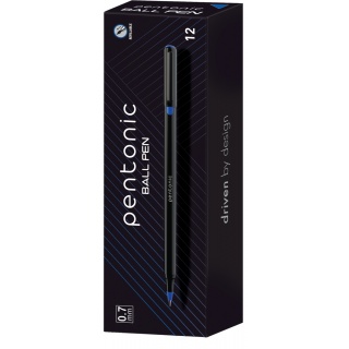 Długopis LINC Pentonic, śr. kulki 0,7mm, gr. linii 0,3mm, niebieski, Długopisy, Artykuły do pisania i korygowania