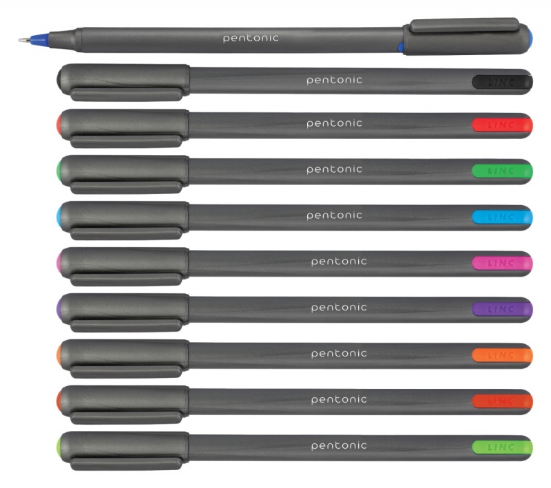 Ball pen LINC Pentonic, ball size 1.0mm, writing line width 0.5mm, light blue