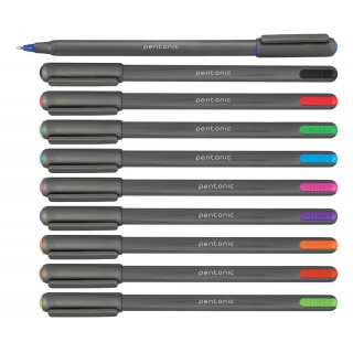 Długopis LINC Pentonic, śr. kulki 1,0mm, gr. linii 0,5mm, jasny zielony, Długopisy, Artykuły do pisania i korygowania