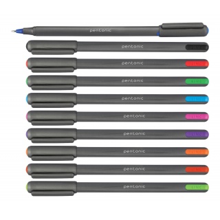 Długopis LINC Pentonic, śr. kulki 1,0mm, gr. linii 0,5mm, r&oacute;żowy, Długopisy, Artykuły do pisania i korygowania