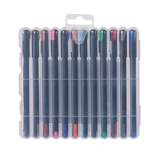 Długopis żelowy LINC Pentonic, zestaw 12 szt, zawieszka, mix kolor&oacute;w, Długopisy, Artykuły do pisania i korygowania