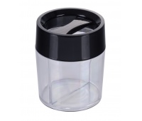 Pojemnik magnetyczny na spinacze OFFICE PRODUCTS, okrągły, pusty, transparentny, Przyborniki na biurko, Drobne akcesoria biurowe