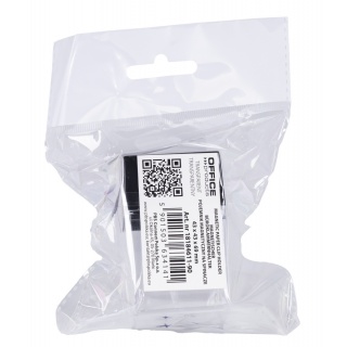 Pojemnik magnetyczny na spinacze OFFICE PRODUCTS, prostokątny, pusty, transparentny, Przyborniki na biurko, Drobne akcesoria biurowe