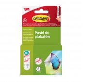 Poster cirt bant COMMAND™ (17024), small, 12 pcs, white