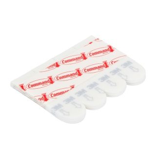 Paski do plakat&oacute;w COMMAND&trade; (17024), małe, 12 szt., białe, Haczyki, Prezentacja
