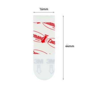 Paski do plakat&oacute;w COMMAND&trade; (17024), małe, 12 szt., białe, Haczyki, Prezentacja