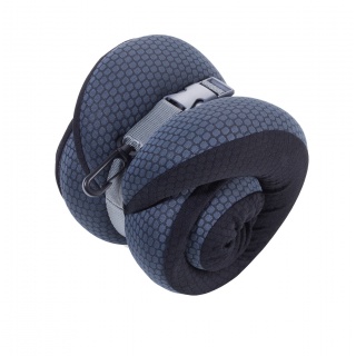 Poduszka TROIKA Business Travel Pillow, w etui, czarno-szary, Ekskluzywne, Gadżety