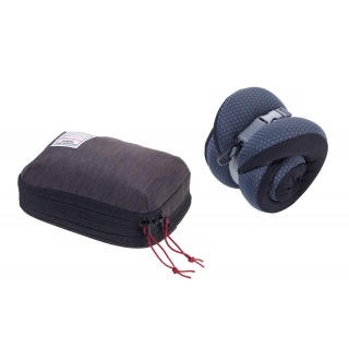 Poduszka TROIKA Business Travel Pillow, w etui, czarno-szary, Ekskluzywne, Gadżety