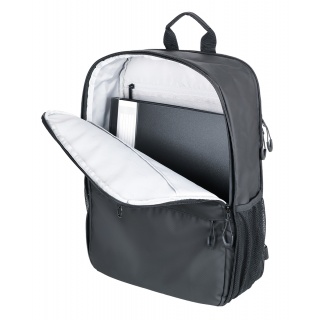 Plecak na laptopa TROIKA Black Expandable, 16", czarny, Ekskluzywne, Gadżety