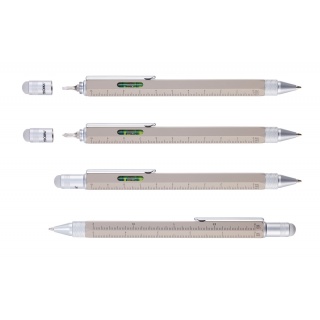 Długopis wielozadaniowy TROIKA Construction, szary, Długopisy, Artykuły do pisania i korygowania