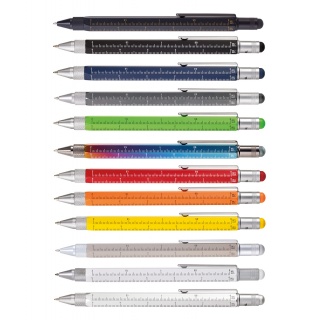 Długopis wielozadaniowy TROIKA Construction, szary, Długopisy, Artykuły do pisania i korygowania