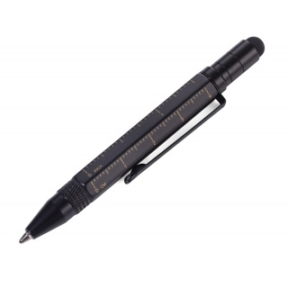 Długopis wielozadaniowy TROIKA Construction Liliput, czarny mat, Długopisy, Artykuły do pisania i korygowania