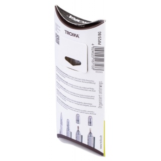 Długopis wielozadaniowy TROIKA Construction Liliput, czarny mat, Długopisy, Artykuły do pisania i korygowania