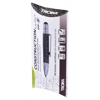 Długopis wielozadaniowy TROIKA Construction Liliput, czarny, Długopisy, Artykuły do pisania i korygowania