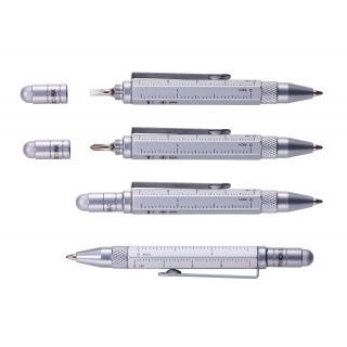 Długopis wielozadaniowy TROIKA Construction Liliput, tytan, Długopisy, Artykuły do pisania i korygowania