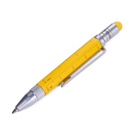 Multifunction pen TROIKA Construction Liliput, yellow