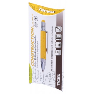 Długopis wielozadaniowy TROIKA Construction Liliput, ż&oacute;łty, Długopisy, Artykuły do pisania i korygowania
