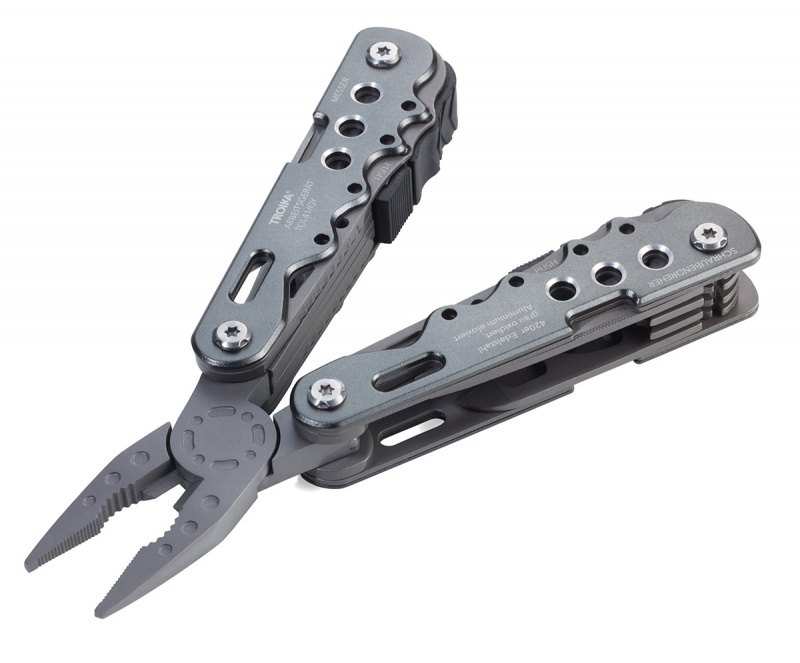 Narzędzie wielofunkcyjne TROIKA Arbaitsgerat, szary, Ekskluzywne, Gadżety