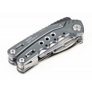 Narzędzie wielofunkcyjne TROIKA Fire Tool, 14 funkcji, szary, Ekskluzywne, Gadżety