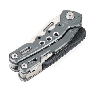 Narzędzie wielofunkcyjne TROIKA Fire Tool, 14 funkcji, szary, Ekskluzywne, Gadżety