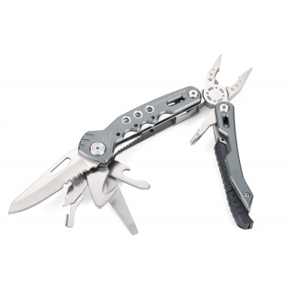 Narzędzie wielofunkcyjne TROIKA Fire Tool, 14 funkcji, szary, Ekskluzywne, Gadżety