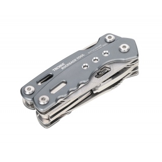 Narzędzie wielofunkcyjne TROIKA Rucksack Tool, 15 funkcji, szary, Ekskluzywne, Gadżety