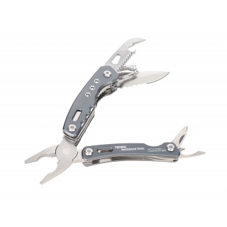 Narzędzie wielofunkcyjne TROIKA Rucksack Tool, 15 funkcji, szary, Ekskluzywne, Gadżety