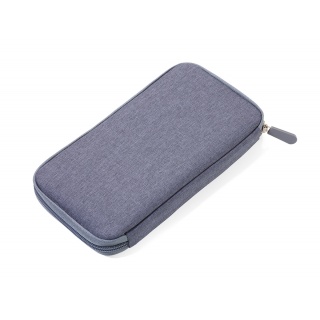 Etui na dokumenty TROIKA Safe Flight, na suwak, szare, Ekskluzywne, Gadżety