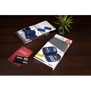 Etui na dokumenty TROIKA Safe Flight, na suwak, szare, Ekskluzywne, Gadżety