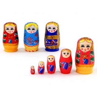 FIGURKI MATRIOSZKI komplet 5szt, Zabawki
