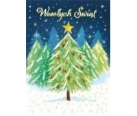 Karnet B6 BN CHOINKA W LESIE, Karnety, kartki okolicznościowe, Art. dekoracyjne i prezentowe