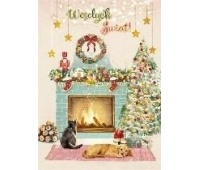 KARNET B6 BN ŚWIĄTECZNY KOMINEK