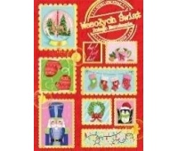 Karnet B6 BN ZNACZKI ŚWIĄTECZNE