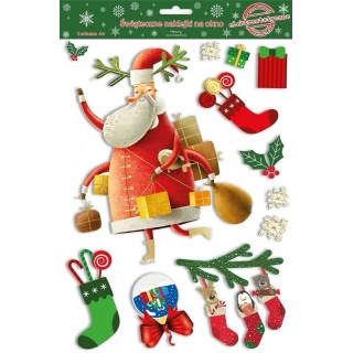 Naklejka elektrostatyczna BN MIKOŁAJ, Naklejki, Art. kreatywne