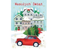 KARNET B6 BN AUTO Z CHOINKĄ