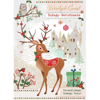 Karnet B6 BN SARENKA ZIMOWA, Karnety, kartki okolicznościowe, Art. dekoracyjne i prezentowe