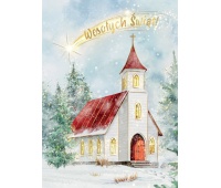 KARNET B6 BN KOŚCIÓŁ Z GWIAZDĄ, Karnety, kartki okolicznościowe, Art. dekoracyjne i prezentowe