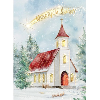KARNET B6 BN KOŚCIÓŁ Z GWIAZDĄ, Karnety, kartki okolicznościowe, Art. dekoracyjne i prezentowe