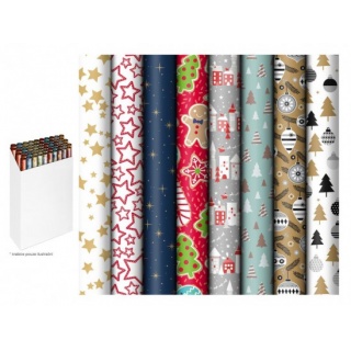 PAPIER DO PAKOWANIA BN 70x500 MIX 12, Papier ozdobny, Art. dekoracyjne i prezentowe