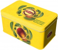Puszka na herbatę LIPTON, ż&oacute;łta, Promocje, ~ Nagrody